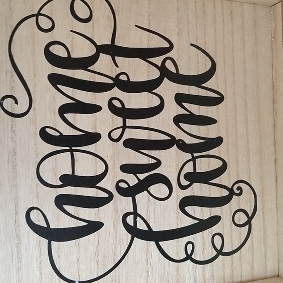 HOME SWEET HOME Wood sign | Farmhouse sign for Porch Entryway Accent Decor - Picture 2 of 3